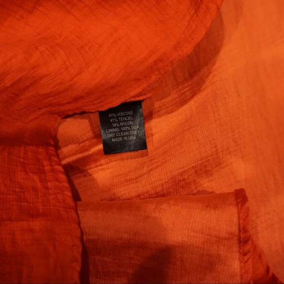 Cynthia Rowley Rust Red Pleated Dress - Picture 6 of 6